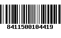 Código de Barras 8411500104419