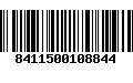 Código de Barras 8411500108844