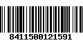 Código de Barras 8411500121591