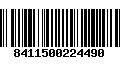 Código de Barras 8411500224490