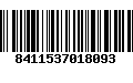 Código de Barras 8411537018093