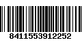 Código de Barras 8411553912252