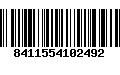Código de Barras 8411554102492