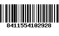 Código de Barras 8411554102928
