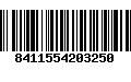 Código de Barras 8411554203250