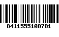 Código de Barras 8411555100701