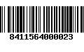 Código de Barras 8411564000023