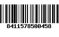 Código de Barras 8411578500458