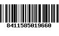 Código de Barras 8411585019660