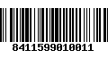 Código de Barras 8411599010011