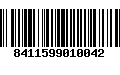 Código de Barras 8411599010042