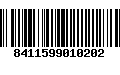 Código de Barras 8411599010202