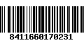 Código de Barras 8411660170231