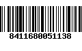 Código de Barras 8411680051138