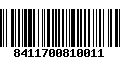 Código de Barras 8411700810011