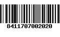 Código de Barras 8411707002020