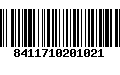 Código de Barras 8411710201021