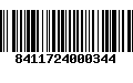 Código de Barras 8411724000344