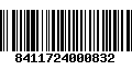 Código de Barras 8411724000832