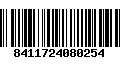 Código de Barras 8411724080254