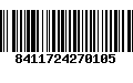 Código de Barras 8411724270105