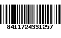 Código de Barras 8411724331257