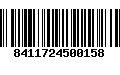 Código de Barras 8411724500158