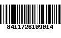 Código de Barras 8411726109014