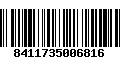 Código de Barras 8411735006816