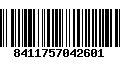 Código de Barras 8411757042601