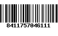 Código de Barras 8411757046111