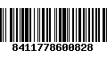 Código de Barras 8411778600828