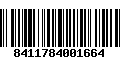 Código de Barras 8411784001664