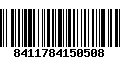 Código de Barras 8411784150508