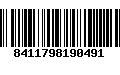 Código de Barras 8411798190491