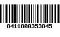 Código de Barras 8411800353845