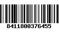 Código de Barras 8411800376455