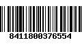 Código de Barras 8411800376554