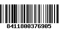 Código de Barras 8411800376905