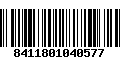 Código de Barras 8411801040577