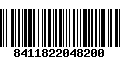 Código de Barras 8411822048200