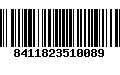 Código de Barras 8411823510089