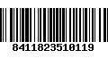 Código de Barras 8411823510119