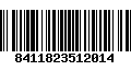 Código de Barras 8411823512014