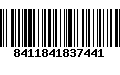 Código de Barras 8411841837441