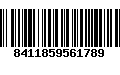 Código de Barras 8411859561789