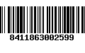 Código de Barras 8411863002599