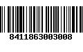 Código de Barras 8411863003008