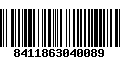 Código de Barras 8411863040089