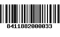 Código de Barras 8411882000033